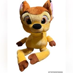 Disney Store Bambi with Butterfly on Tail 14" Plush Stuffed Animal